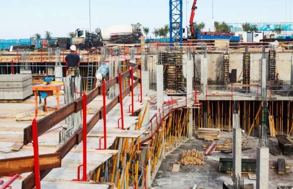 site construction work